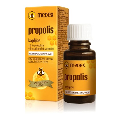 Propolis v brezalkoholni raztopini,15 ml Propolis v brezalkoholni raztopini,15 ml