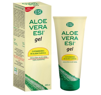 Aloe vera gel s čajevcem in vitamin E, 200 ml Aloe vera gel s čajevcem in vitamin E, 200 ml
