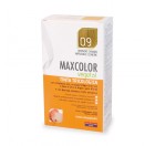 Barva za lase 09 naravno svetlo pepelnato blond Maxcolor Vegetal 140 ml