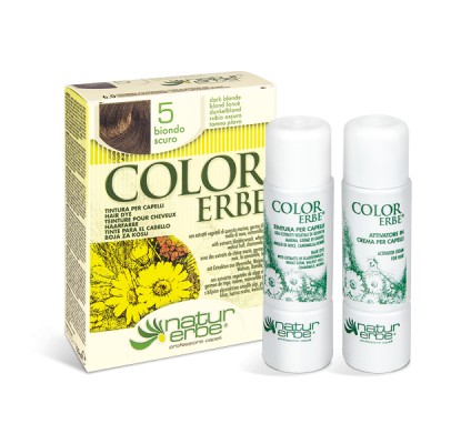 COLOR ERBE® 5 temno blond barva za lase COLOR ERBE® 5 temno blond barva za lase