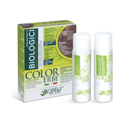 COLOR ERBE® 15 zlato blond barva za lase z biološkimi izvlečki COLOR ERBE® 15 zlato blond barva za lase z biološkimi izvlečki