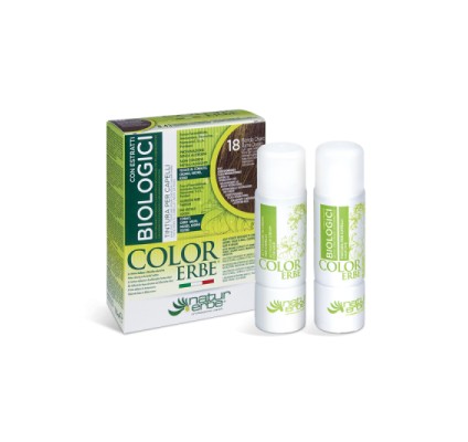 COLOR ERBE® 18 svetlo blond zlato kostanjeva barva za lase z biološkimi izvlečki COLOR ERBE® 18 svetlo blond zlato kostanjeva barva za lase z biološkimi izvlečki