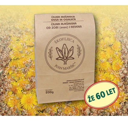 ČAJNA MEŠANICA OVSA IN OGNJIČA, 200 g ČAJNA MEŠANICA OVSA IN OGNJIČA, 200 g