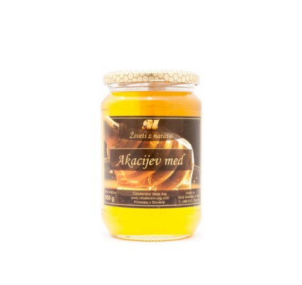 AKACIJEV MED, DOMAČ SLOVENSKI 900g AKACIJEV MED, DOMAČ SLOVENSKI 900g